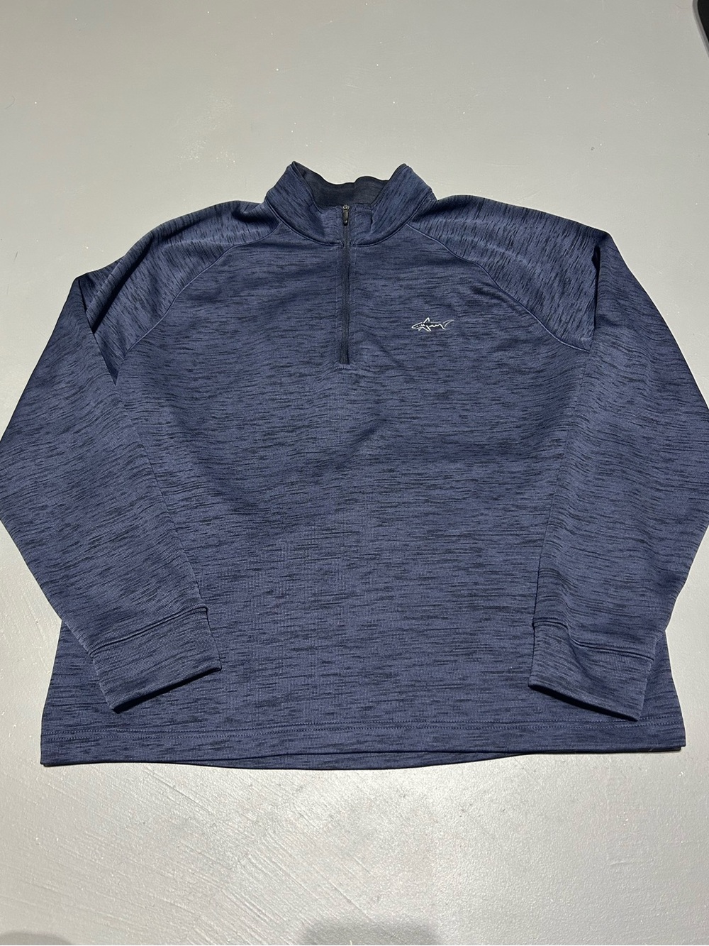 Greg Norman Blue Quarter Zip Pullover (Men’s Size Large)